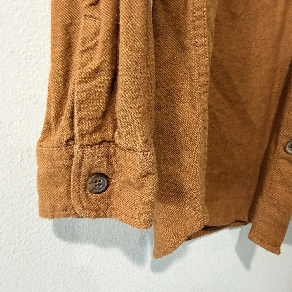 Gap Kids M Brown Flannel 100% Cotton Button Down Shirt